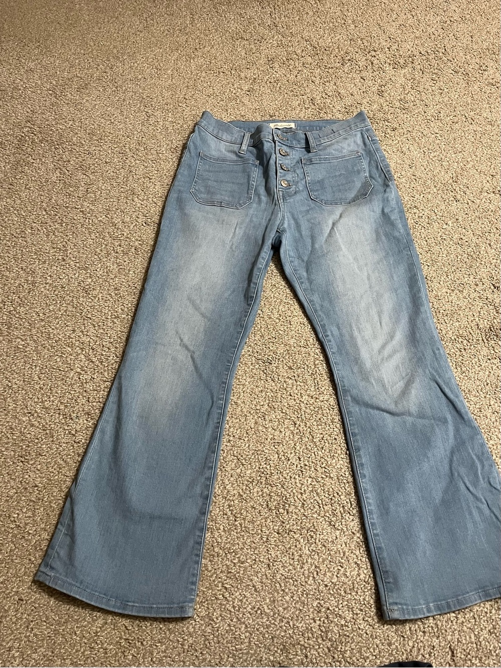 Madewell cali Demi-boot light blue denim